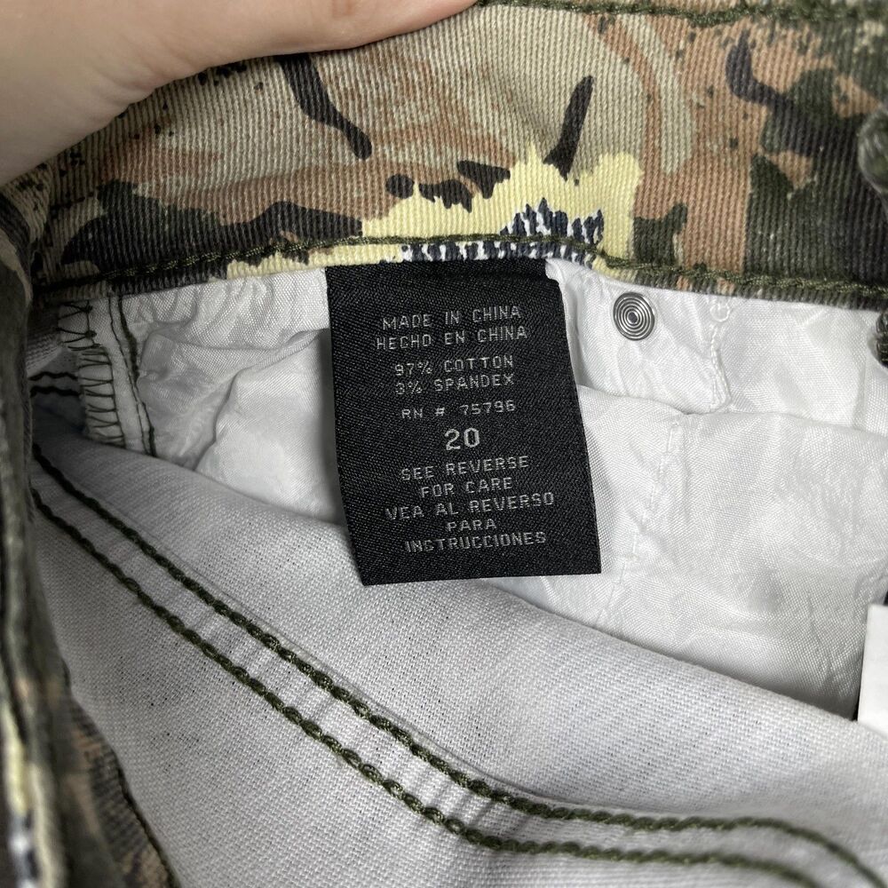 Waimea Cargo Pants Womens 20 Green Camo Stacked Fit Slim Twill Hunter Outdoor - Picture 11 of 14